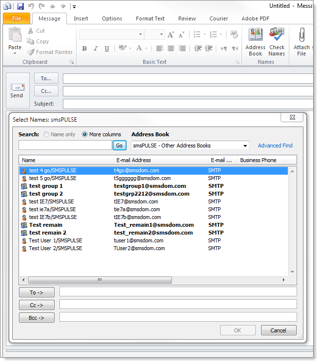 Outlook ошибка 52 ldap